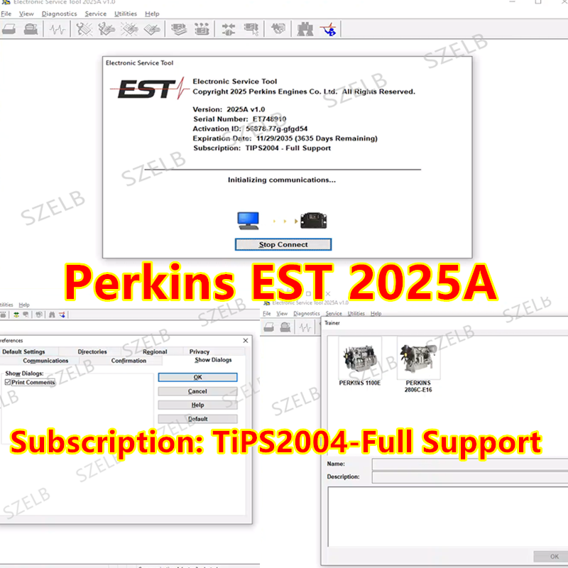 Electronics Repair And Maintenance - Perkins EST 2025A V1.0 Electronic Diagnostic