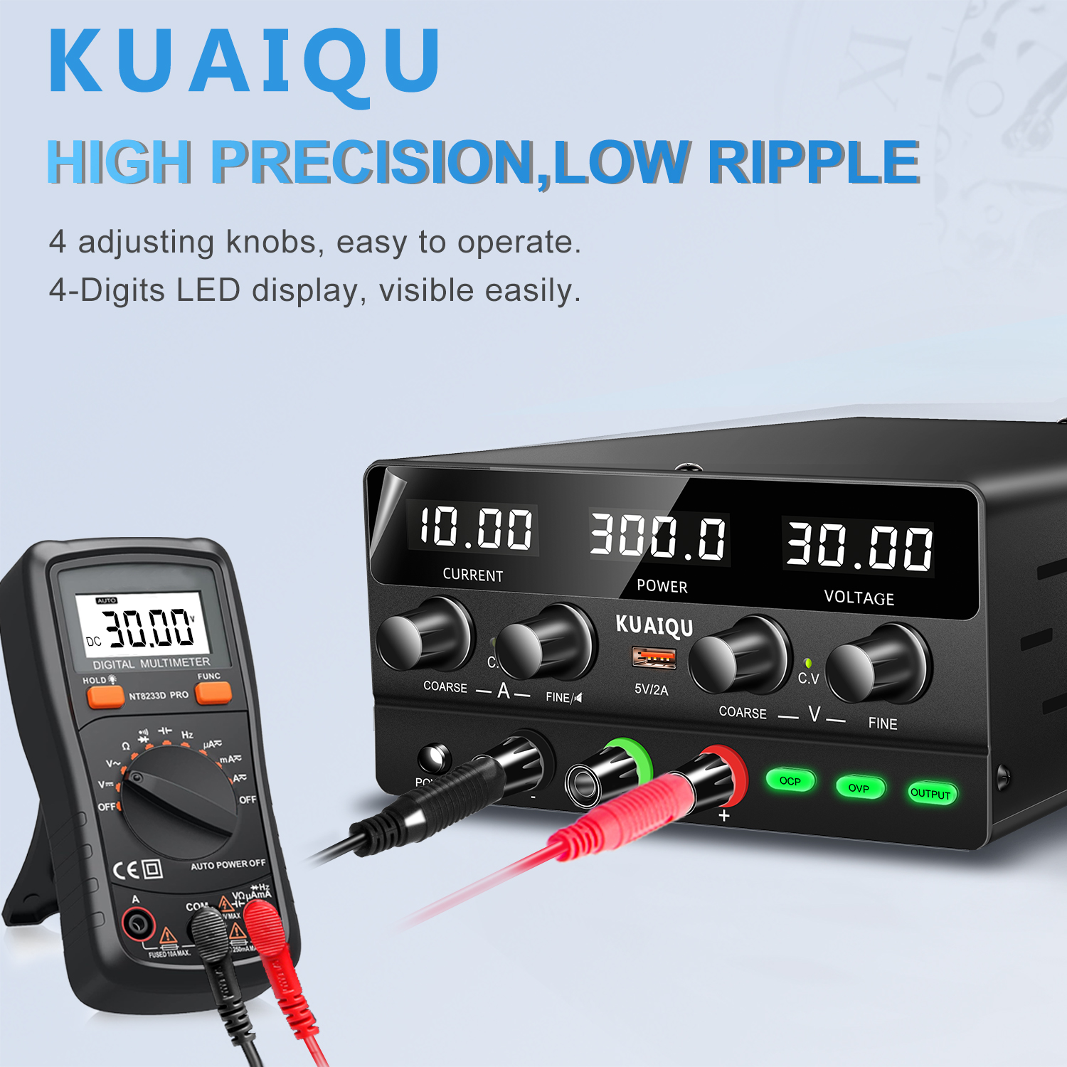 KUAIQU SPPS-H3010 4-Digit Disp - Electronics Repair Bench recensione e prezzo