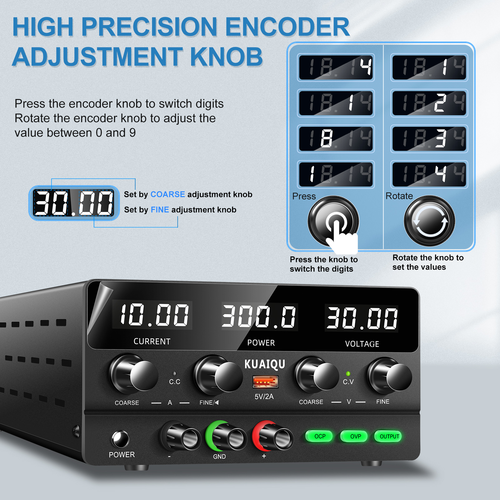 KUAIQU SPPS-H3010 4-Digit Disp - Electronics Repair Bench recensione e prezzo