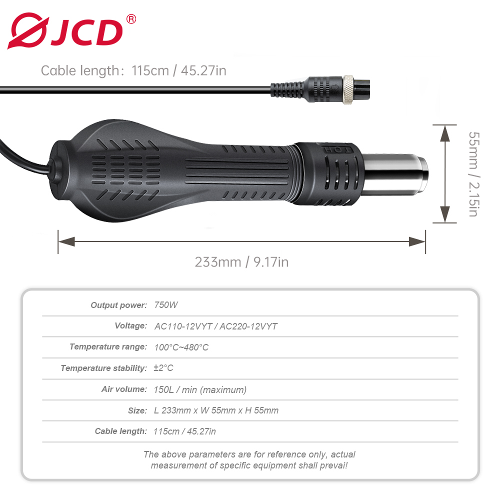JCD 8-Hole Hot Air Gun Handle  - Hot Air Station 858 recensione e prezzo