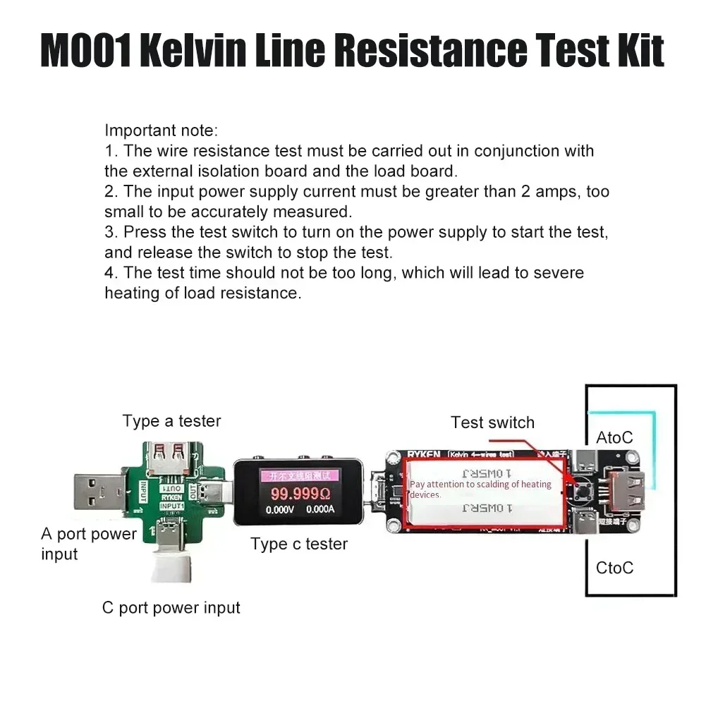 Kelvin Resistance Type-C Power - Electronics Repair Bench recensione e prezzo