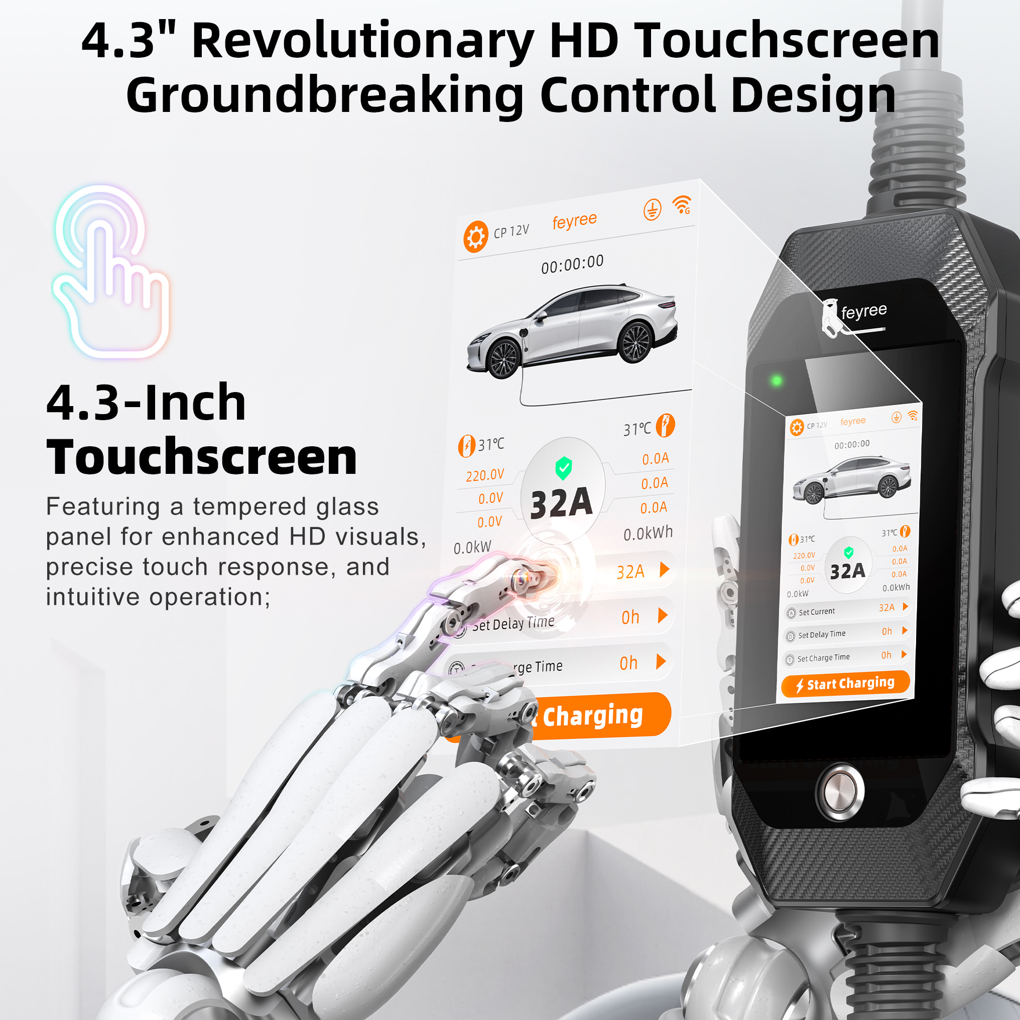 feyree 4.3'' TouchScreen Type1 - Digitizer Touch Screen recensione e prezzo